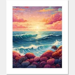 Colorful Beach Posters and Art